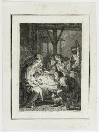 Anbetung der Hirten von Pierre François Basan