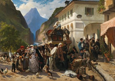 Zoll am Simplon, 1880 von Pierre François Eugène Giraud