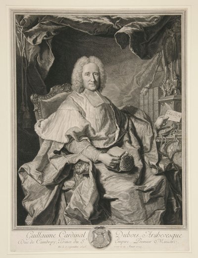 Guillaume Kardinal Dubois von Pierre Imbert Drevet