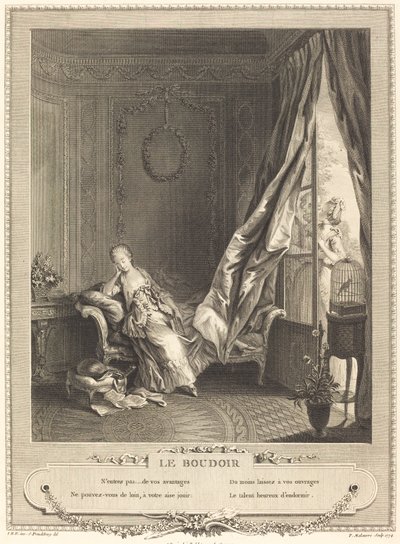 Das Boudoir von Pierre Maleuvre after Sigmund Freudenberger