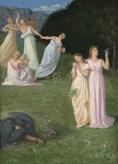 Der Tod und die Jungfrauen, 1872 von Pierre Puvis de Chavannes