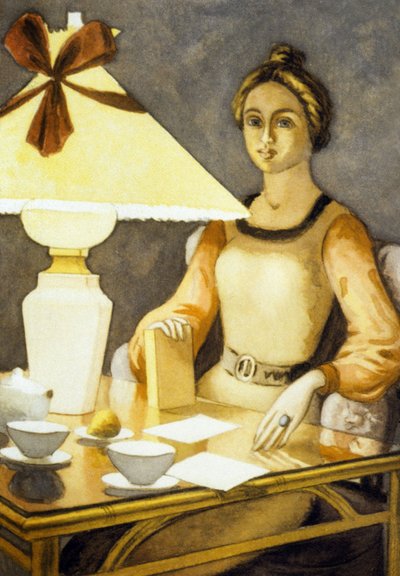 Angele, Illustration aus "Paludes" von Andre Gide von Pierre Roy