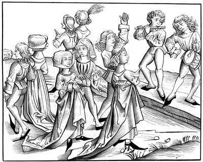 Weihnachtstanz, 1493 von Pierre Wolgmuth