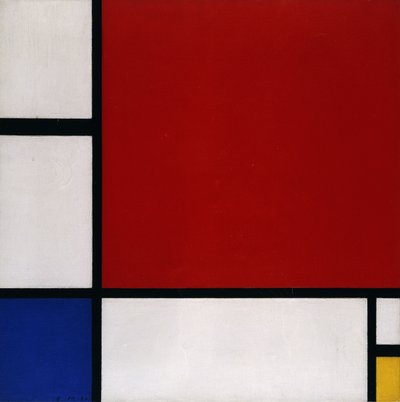 Komposition mit Rot, Blau und Gelb von Piet Mondrian