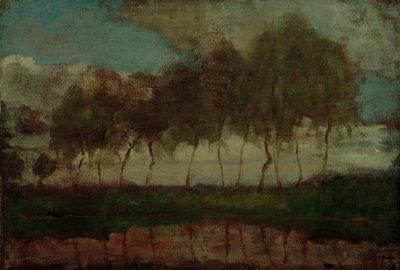Das Gein: Bäume am Wasser von Piet Mondrian