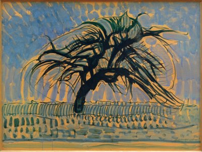 Der blaue Baum von Piet Mondrian