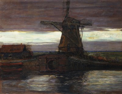 Die Mühle; Le Moulin von Piet Mondrian