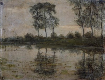 Bäume am Fluss Gein von Piet Mondrian