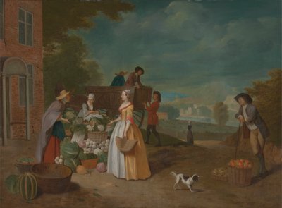 Die Gemüsehändlerin von Pieter Angillis
