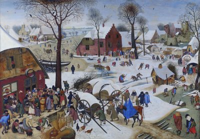 Die Volkszählung in Bethlehem von Pieter Breughel the Younger