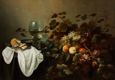 Stillleben mit Früchten und Römer von Pieter Claesz