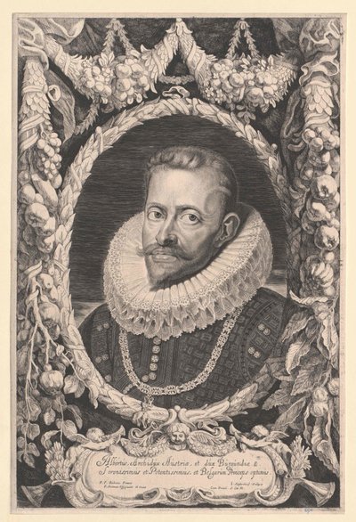 Erzherzog von Österreich Albrecht VII (Druck) von Pieter Claesz Soutman