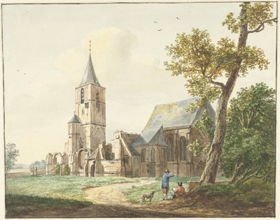 Die Kirche in Warmond von Pieter Gerardus van Os
