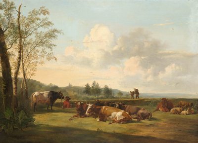 Landschaft mit Vieh von Pieter Gerardus van Os