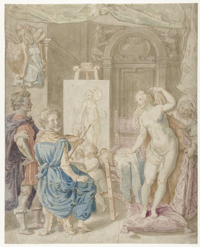 Apelles malt Campaspe von Pieter Isaacsz.