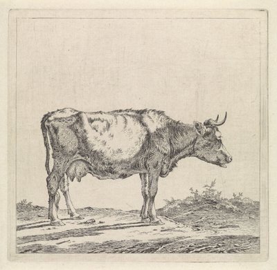 Landschaft mit Kuh am Wasser von Pieter Janson