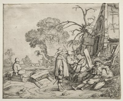 Landschaft mit Soldaten, 1626 von Pieter Molyn