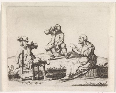Drei Bauern von Pieter Nolpe