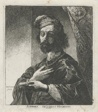 Porträt von Janus Secundus von Pieter Rottermondt