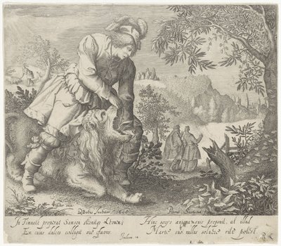 Simson und der Löwe von Pieter Serwouters