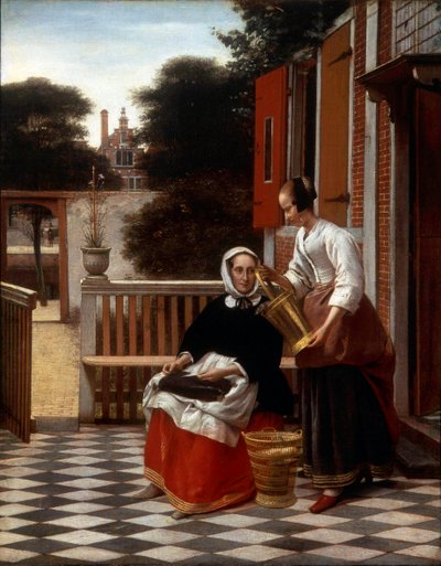 Eine Herrin und ihre Magd, 1660 von Pieter de Hooch