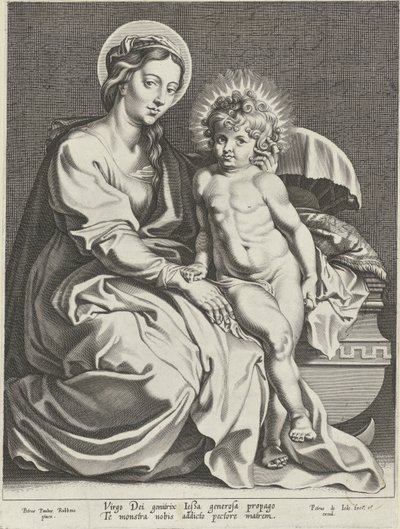 Maria mit Christuskind bei der Wiege von Pieter de Jode (I)