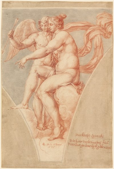 Venus und Amor (nach Raffael) von Pieter van Lint