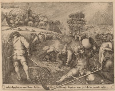 Sommer von Pieter van der Heyden after Pieter Bruegel the Elder