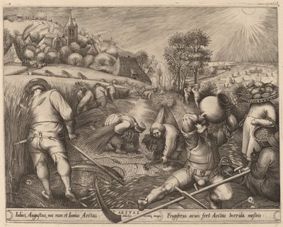 Sommer von Pieter van der Heyden after Pieter Bruegel the Elder