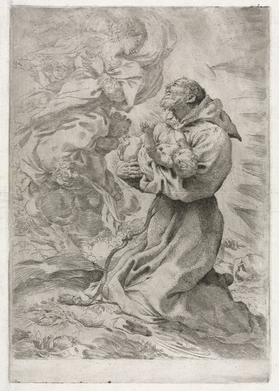 Die Vision des hl. Franz von Assisi von Pietro Faccini