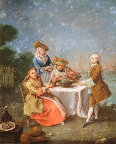 In den Gärten der Mündung von Pietro Longhi
