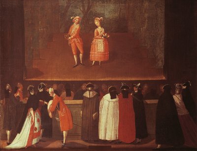 Pause, aus der Schule von Pietro Longhi von Pietro Longhi