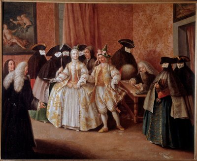 Das Foyer (Gemälde, ca. 1760) von Pietro Longhi