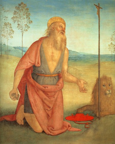 Heiliger Hieronymus, um 1512 von Pietro Perugino