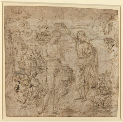 Die Taufe Christi von Pietro Perugino