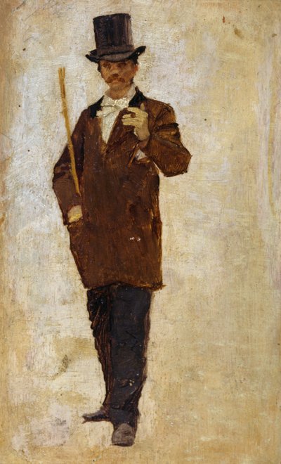 Mann mit Zylinder von Pietro Scoppetta
