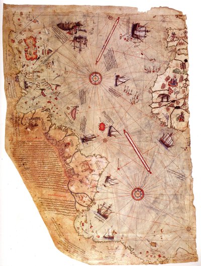 Die Weltkarte des Piri Reis, 1513 von Piri Reis