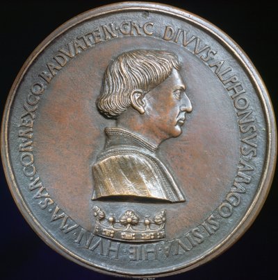 Alfons V. von Aragon, um 1415-1455 von Antonio Pisanello