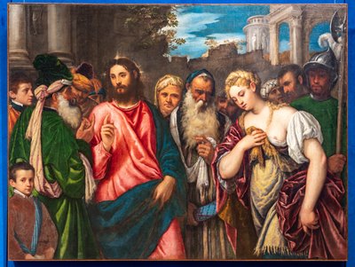 Christus und die Ehebrecherin von Polidoro da Lanciano