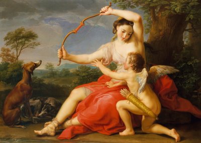 Diana und Amor, 1761 von Pompeo Batoni