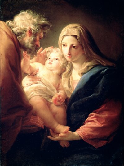 Die Heilige Familie, 1740er Jahre von Pompeo Batoni