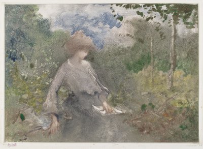 Lesen im Garten von Pompeo Mariani