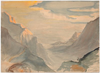 Italienische Berglandschaft von Poul S. Christiansen