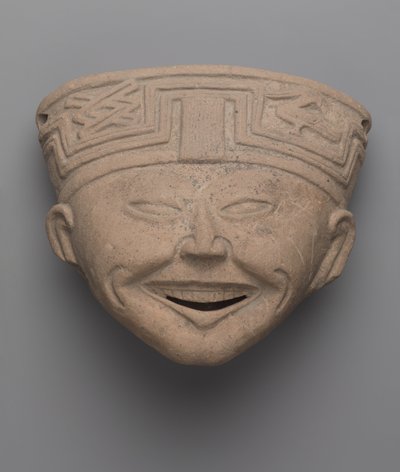 Kopf eines lachenden Mannes, Totonac von Pre Columbian