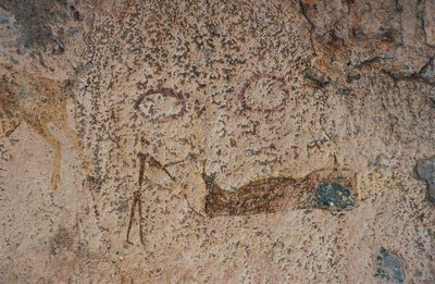 Menschliche Figuren (Höhlenmalerei) von Prehistoric Prehistoric