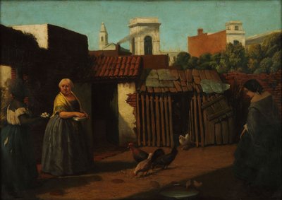 Hof in Buenos Aires im Jahr 1850 von Prilidiano Pueyrredon