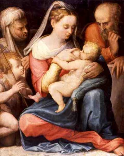 Die Heilige Familie von Prospero Fontana