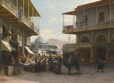 Blick auf Tiflis, 1874 von Pjotr ​​​​Petrowitsch Wereschtschagin