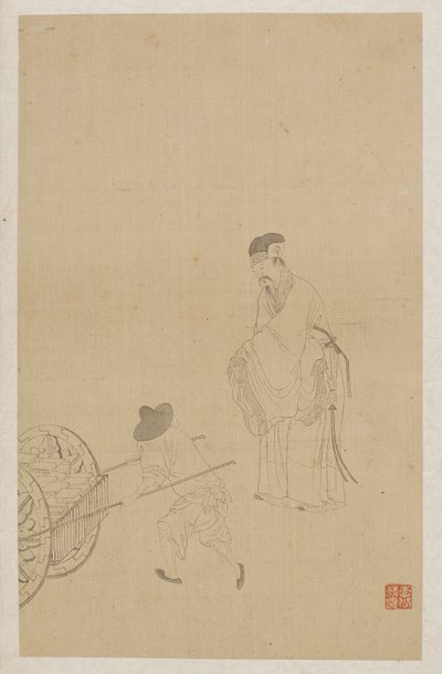Figuren von Qing Dynasty Chinese School