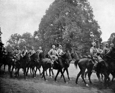 Dänische Husaren in Bernsdorff, 1908 von Queen Alexandra